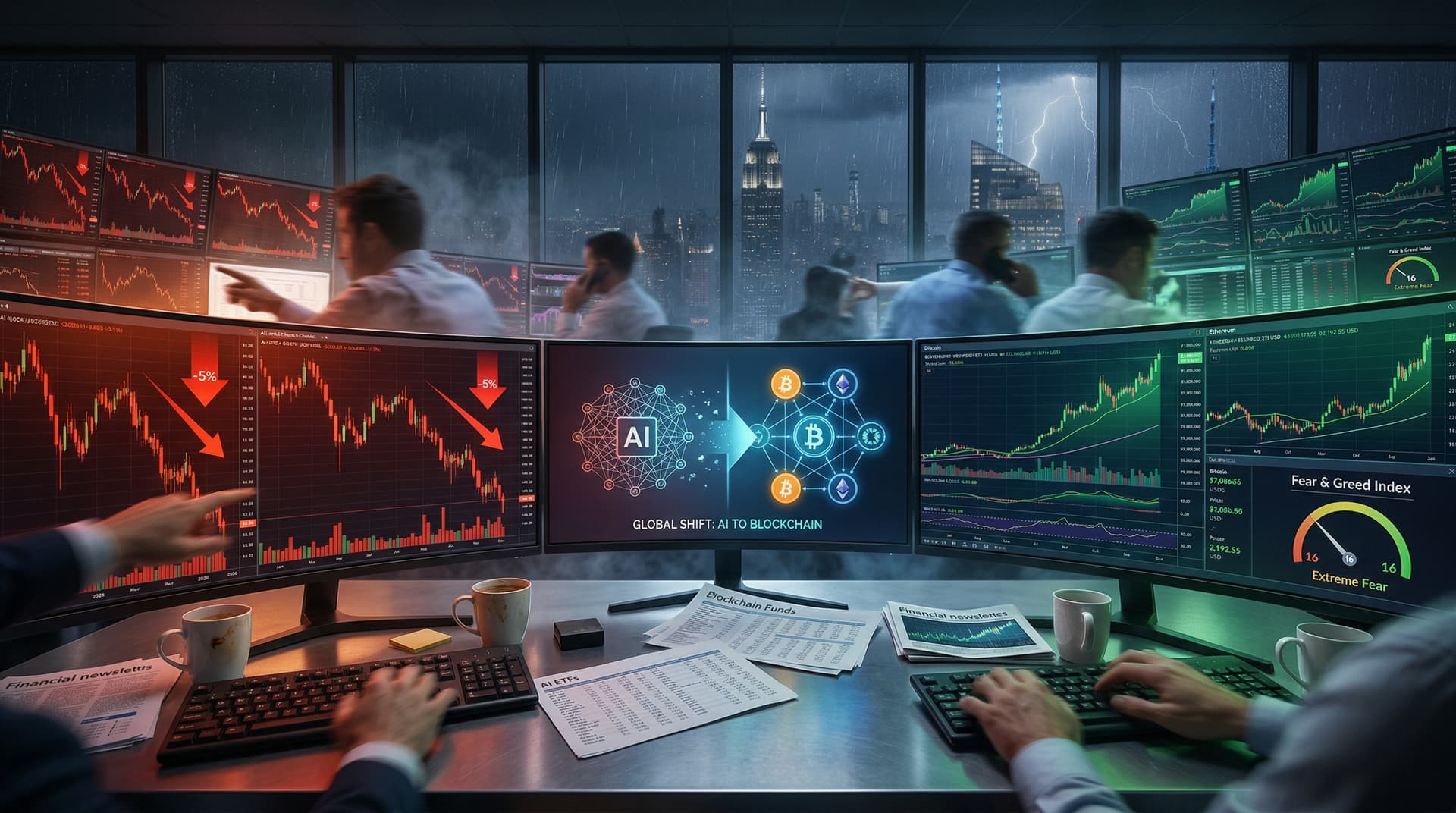 Great Rotation Accelerates: Investors Flee AI Stocks for Blockchain