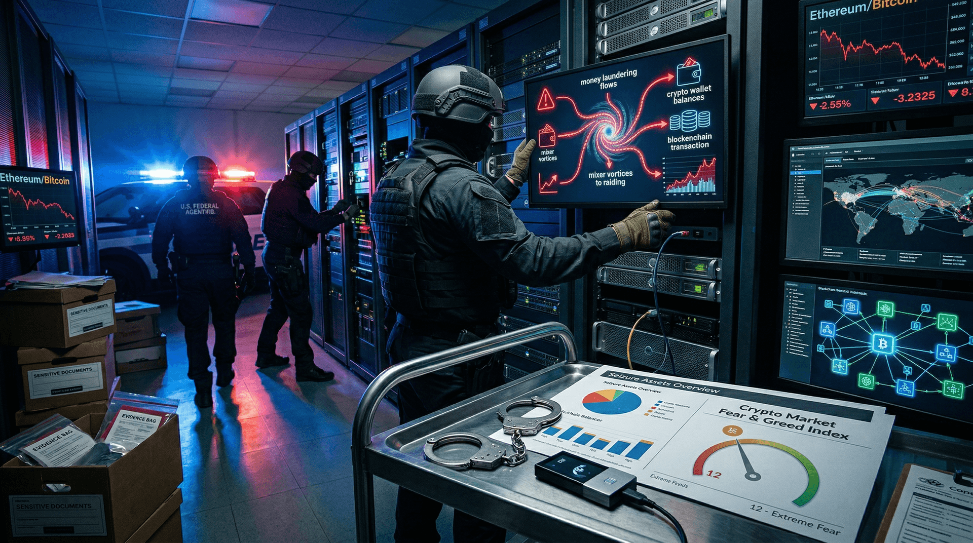 Crypto Money Laundering Bust: U.S. Feds Seize $2.3M Accounts