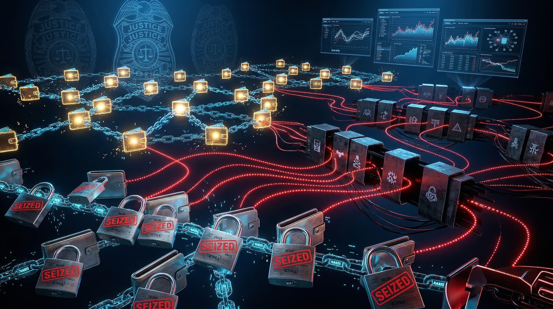 Cryptocurrency Accounts Seized by DOJ in $2.3M Money Laundering Bust