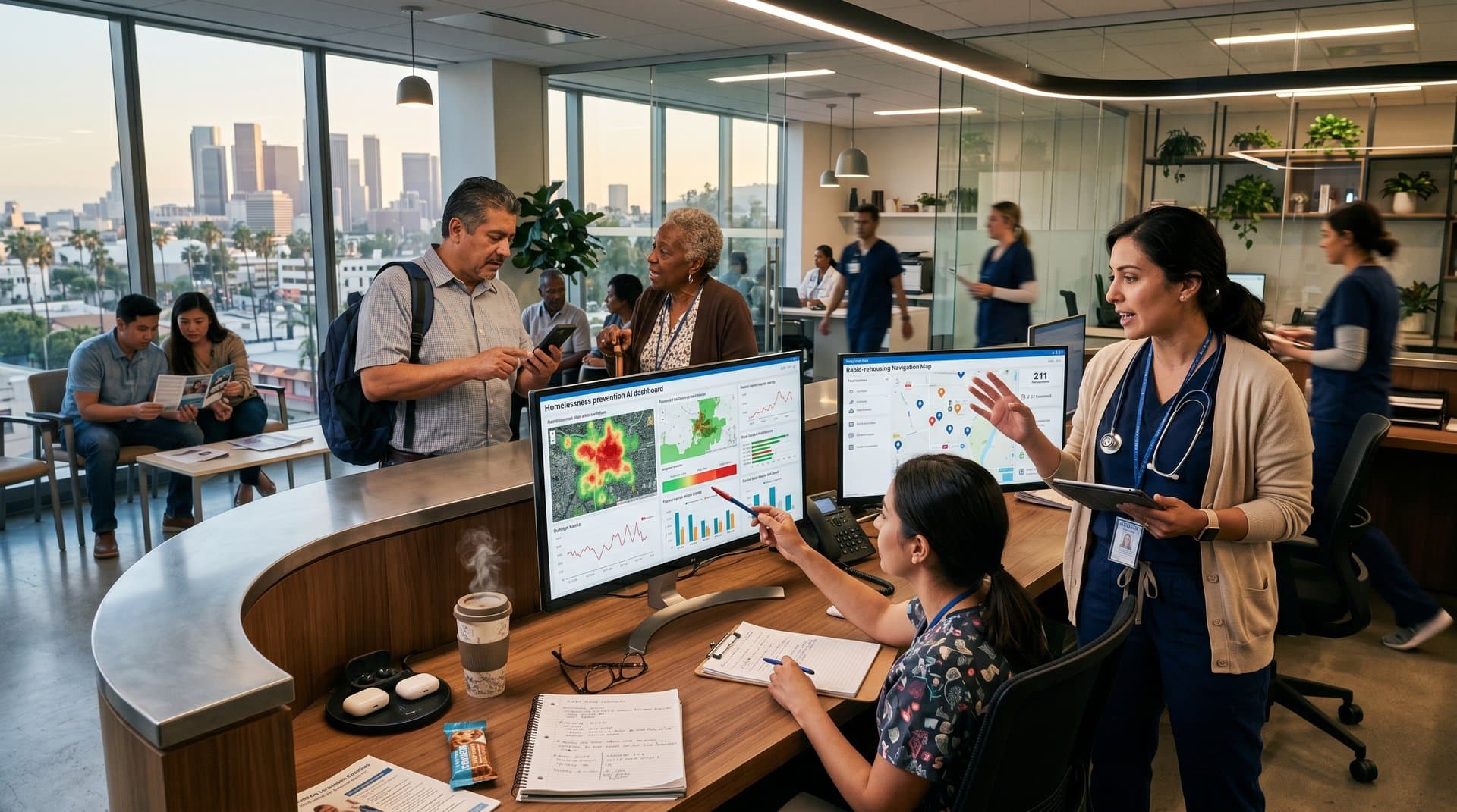 AI dashboard in LA hospital flags homelessness risks for patients, social workers collaborate on prevention