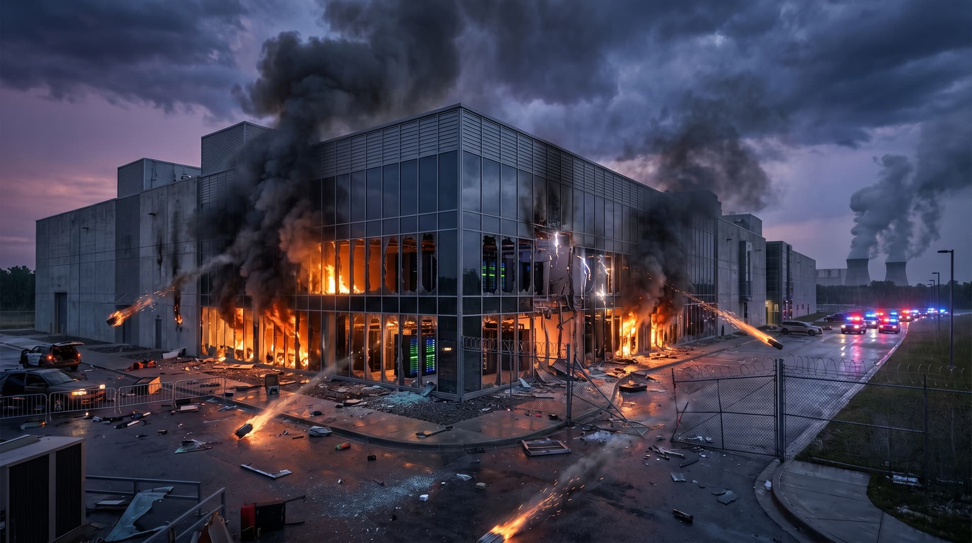 AI Backlash: 20+ Molotovs Torch Data Centers, Crypto Fear Dives to 21