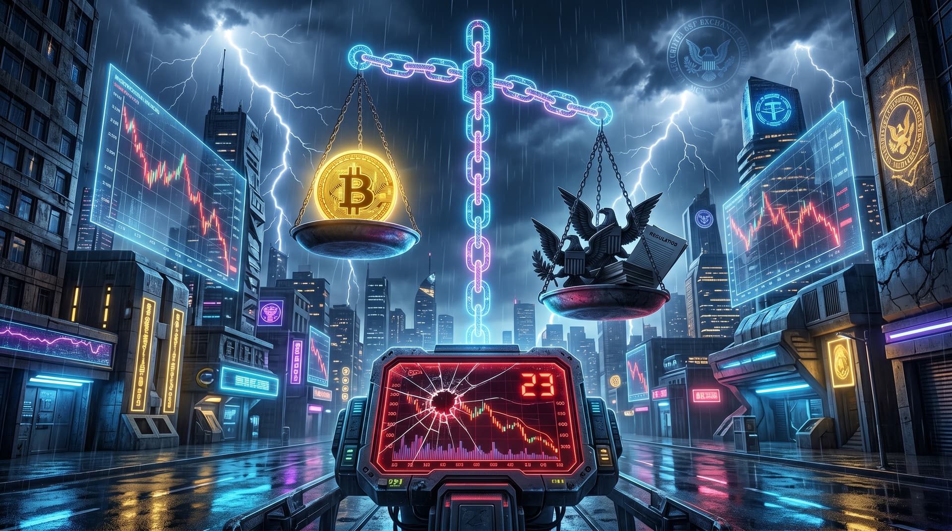 Crypto Regulatory Framework Fuels Fear: Greed Index Hits 23, BTC $74K