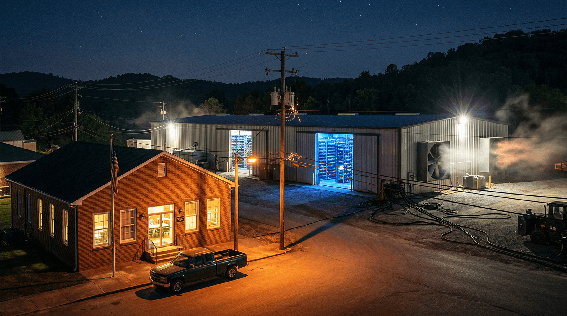 Surgoinsville Crypto Mines Face Noise Curfews, Power Caps: BTC $74K