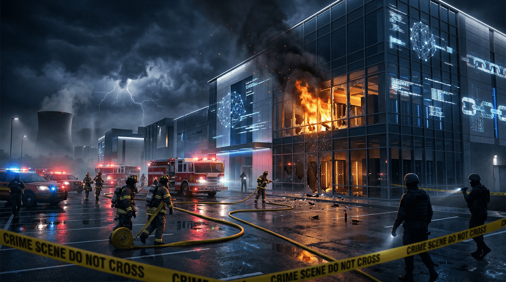 AI Backlash Firebomb Hits Data Center, Bitcoin Drops to $74K as Fear Plunges to 21