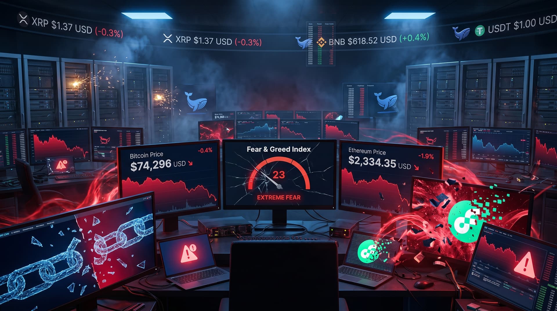 FLOW Cryptocurrency Investor Alert: Fear & Greed Hits 23 on BTC Dip